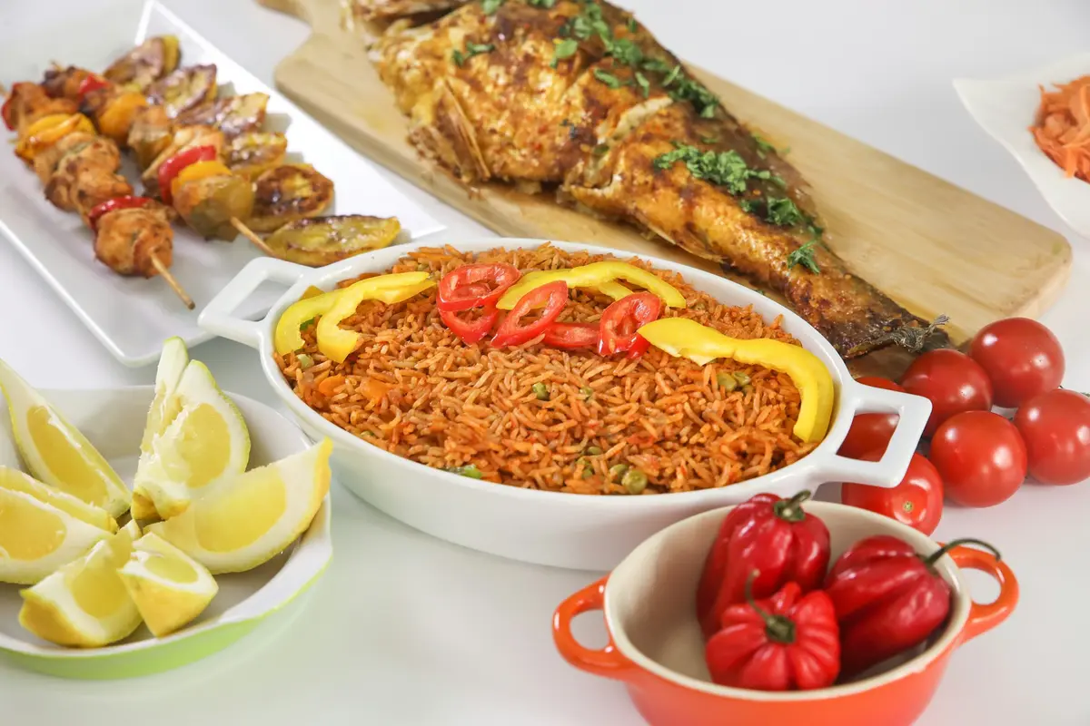 Food being prepared in a home kitchen